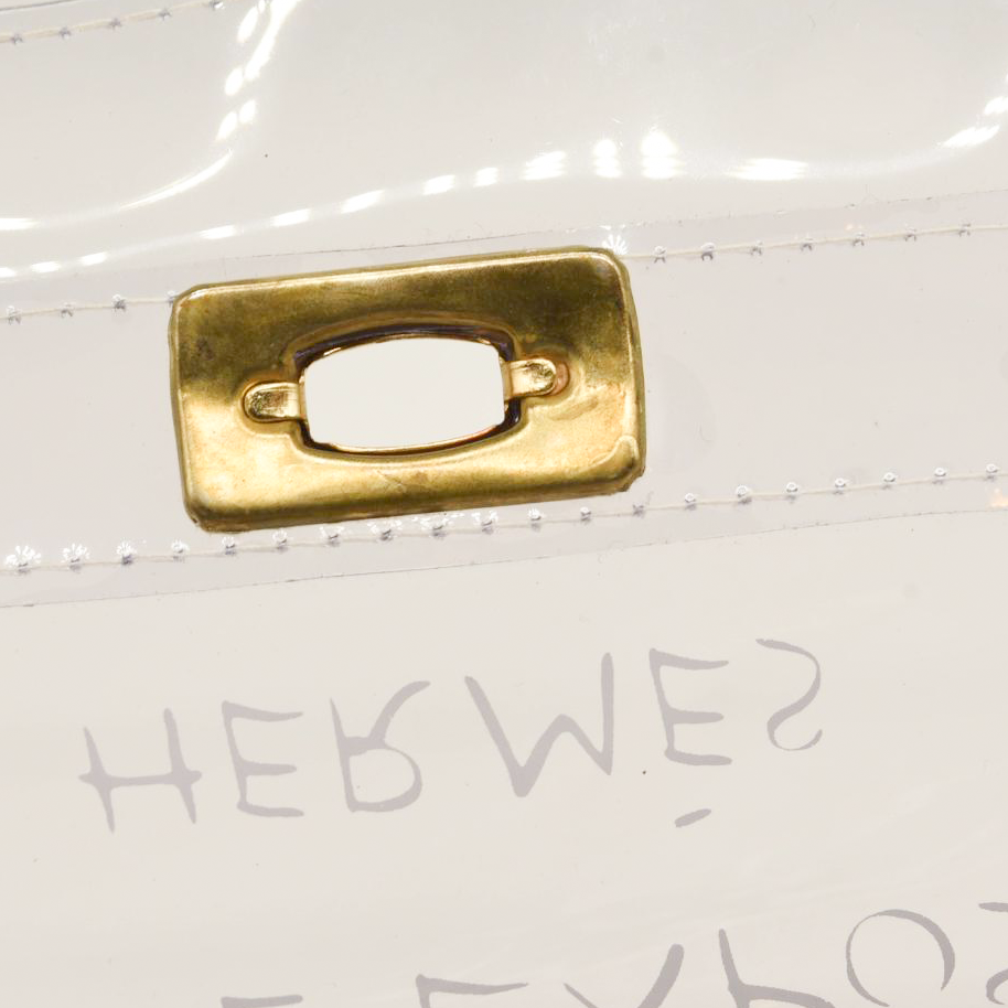 Hermes Vinyl Souvenir De L'Exposition Kelly Transparent