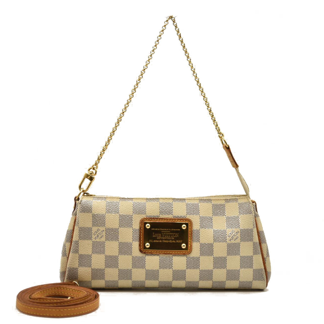 LOUIS VUITTON Damier Azur Eva Clutch DU3150
