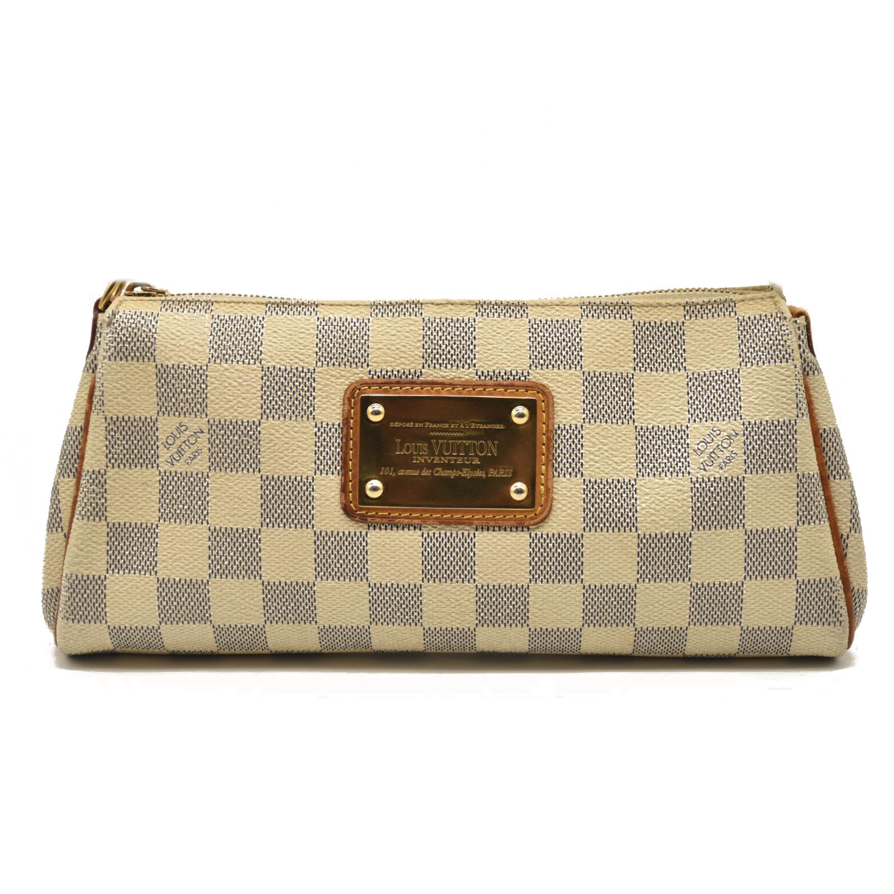LOUIS VUITTON Damier Azur Eva Clutch DU3150