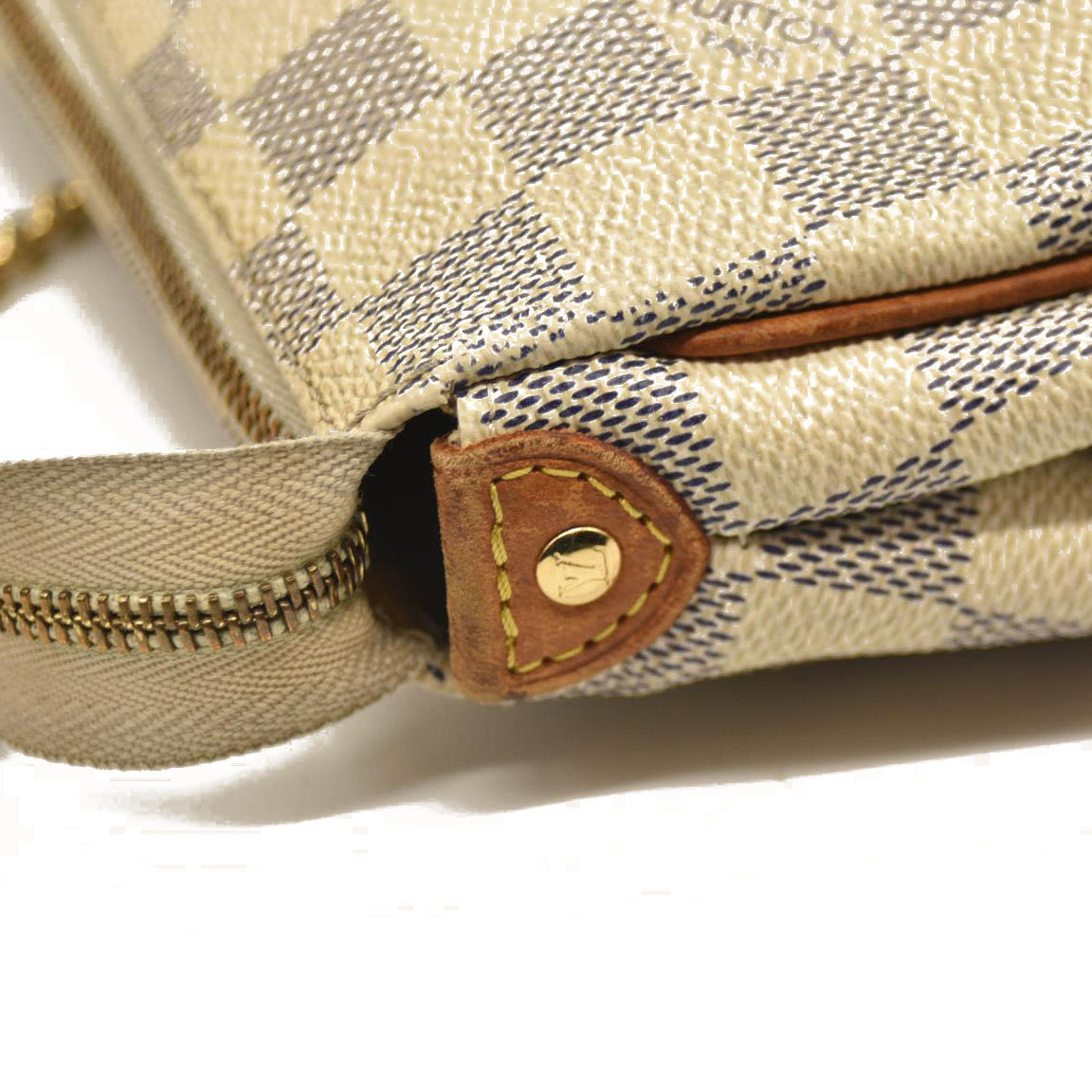 LOUIS VUITTON Damier Azur Eva Clutch DU3150