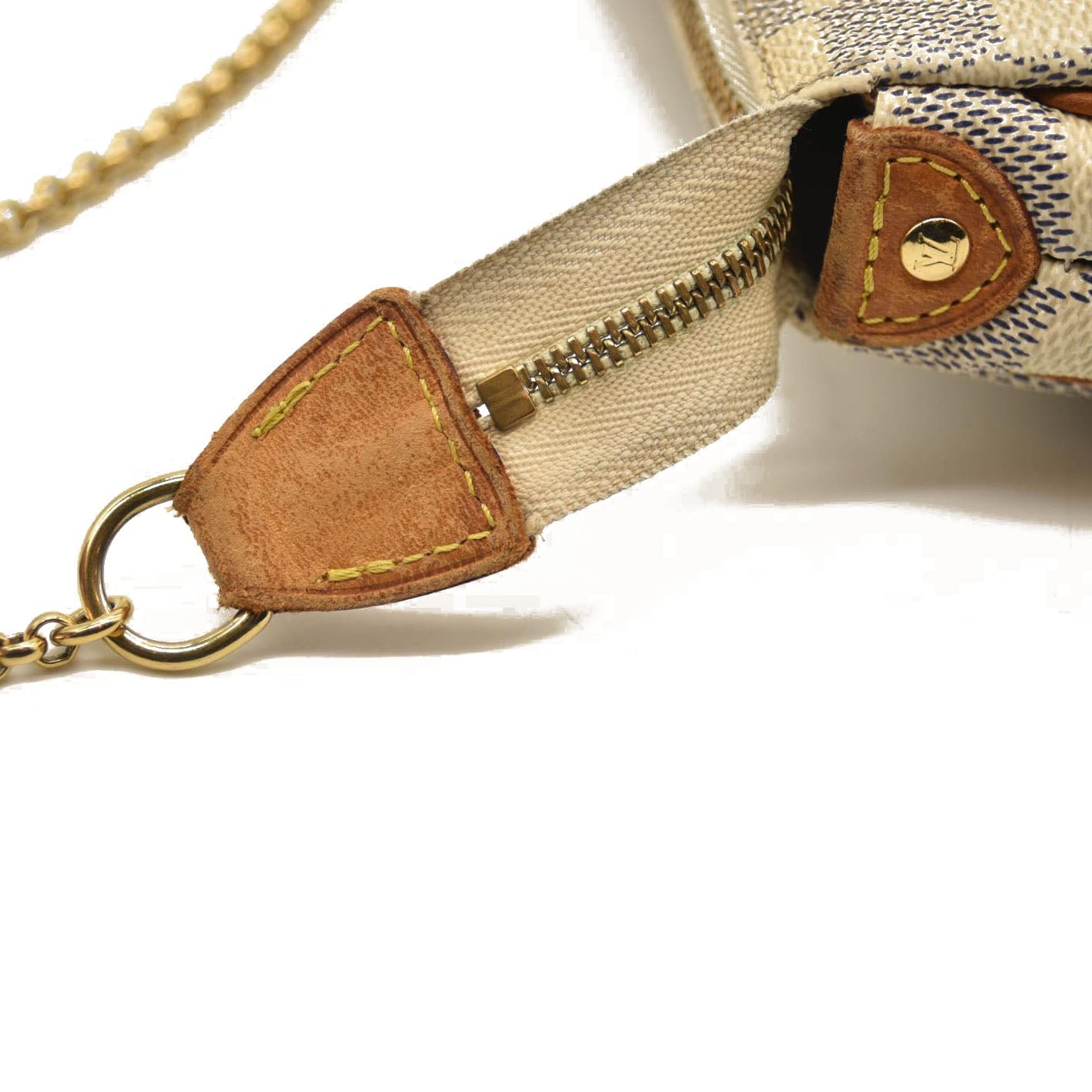 LOUIS VUITTON Damier Azur Eva Clutch DU3150