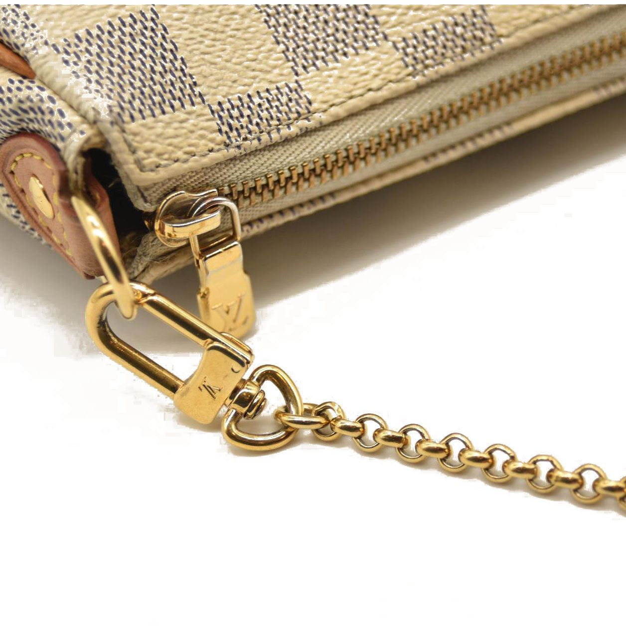 LOUIS VUITTON Damier Azur Eva Clutch DU3150