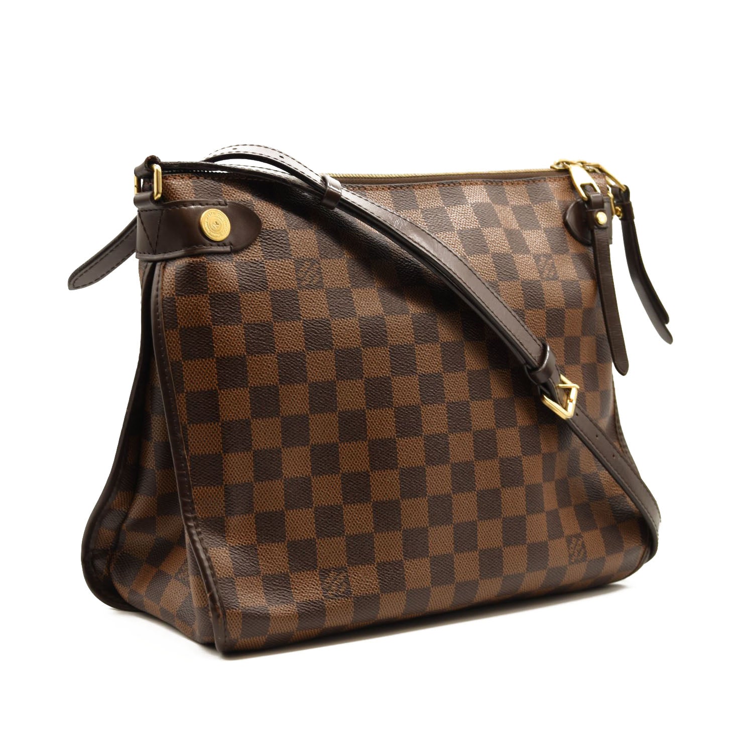 $1780 LOUIS VUITTON Damier Ebene Duomo Messenger