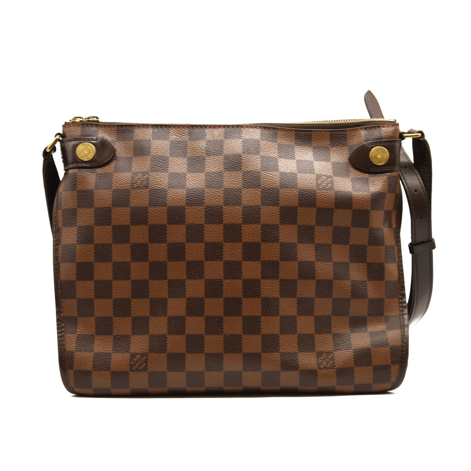 $1780 LOUIS VUITTON Damier Ebene Duomo Messenger