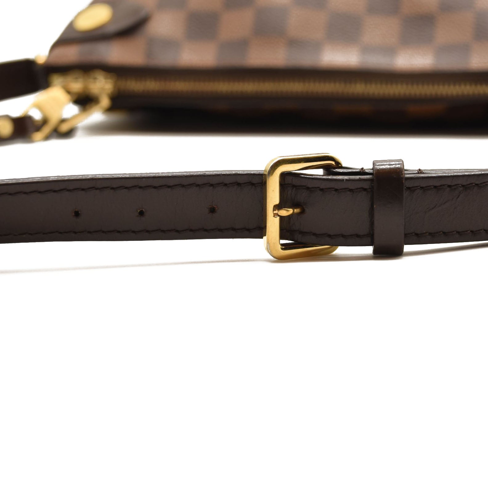 $1780 LOUIS VUITTON Damier Ebene Duomo Messenger