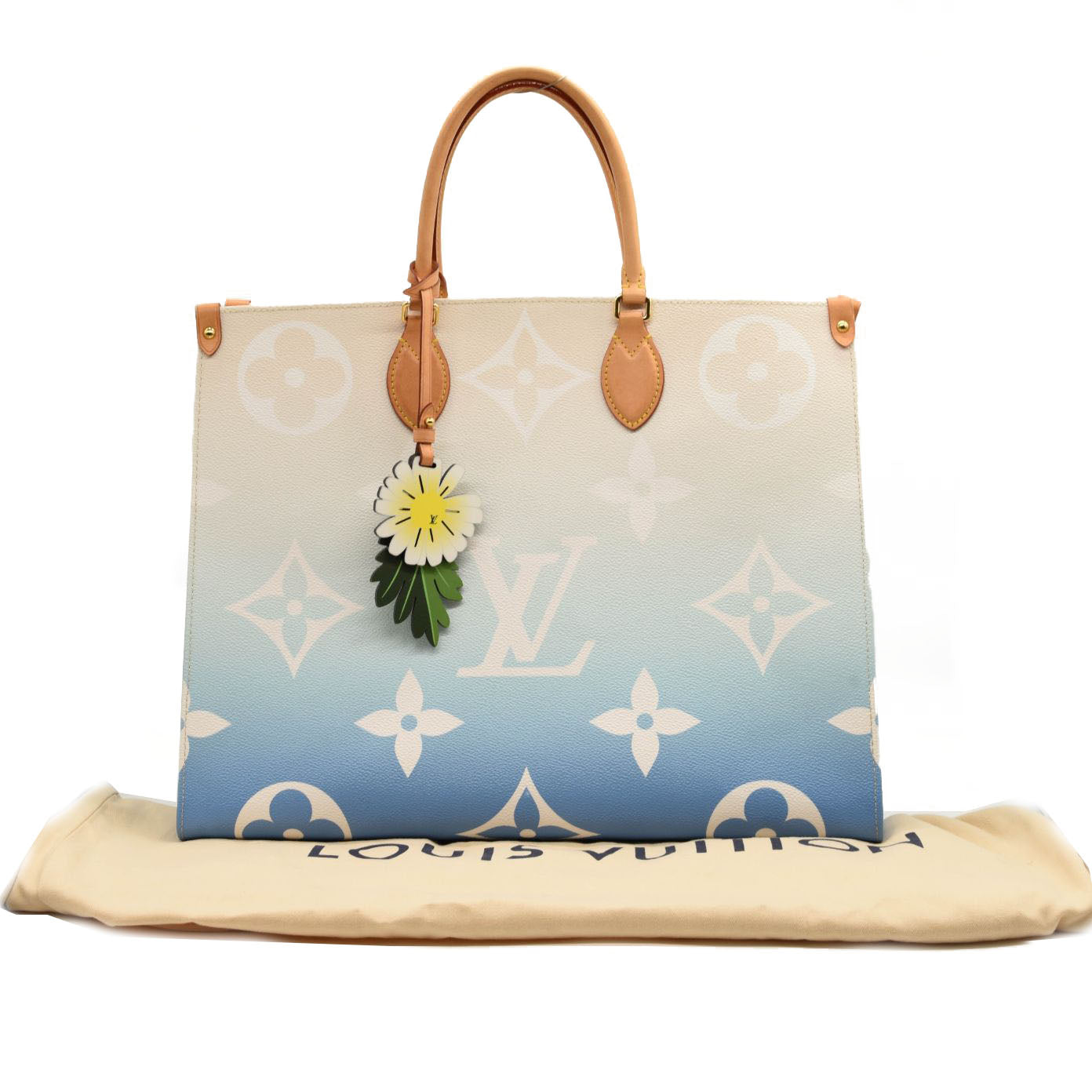 LOUIS VUITTON Monogram Giant By The Pool Onthego GM Blue