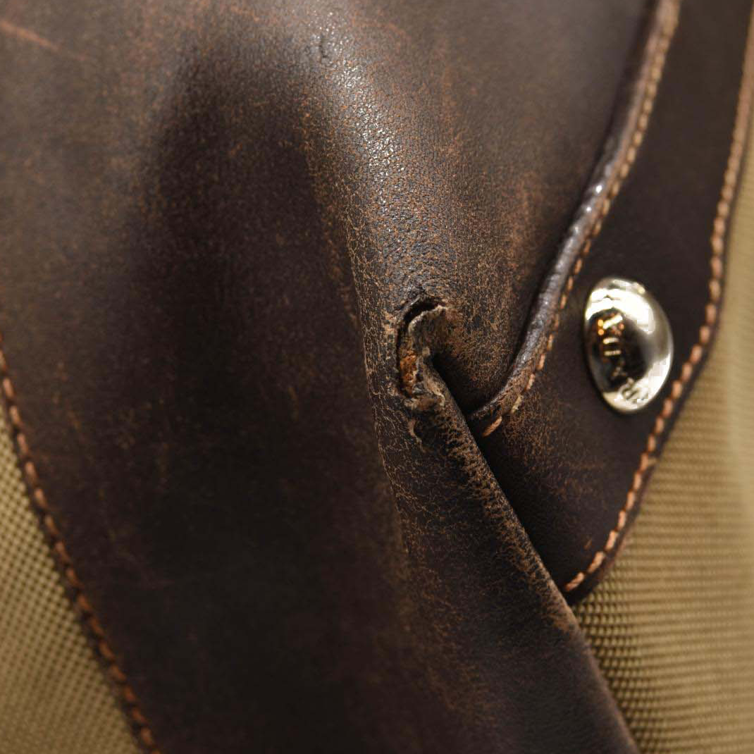 Prada Jacquard Logo Canvas Hobo Brown