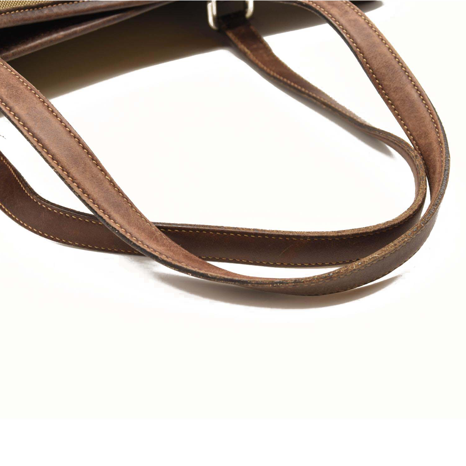 Prada Jacquard Logo Canvas Hobo Brown