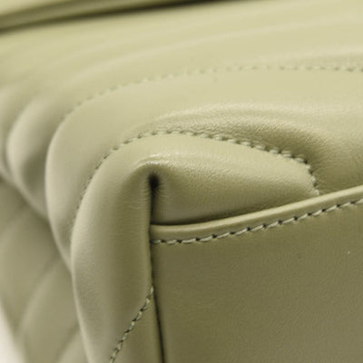 NEW $3200 Saint Laurent Loulou Medium Shoulder Bag Sage Green