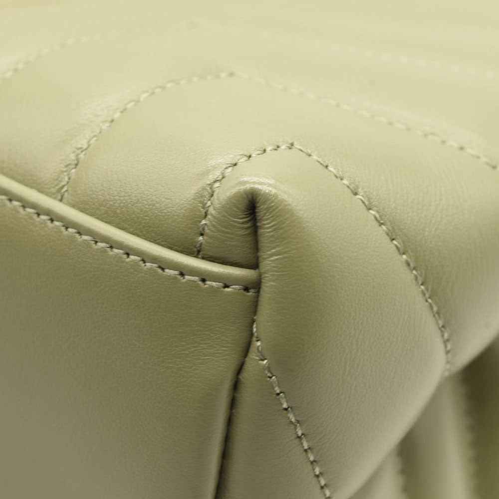 NEW $3200 Saint Laurent Loulou Medium Shoulder Bag Sage Green