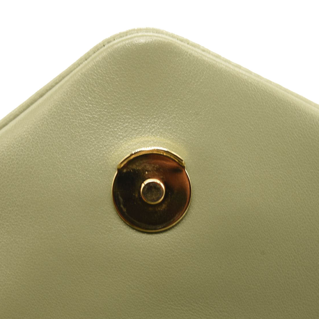 NEW $2990 SAINT LAURENT Calfskin Y Quilted Monogram Small Loulou Chain Satchel Green