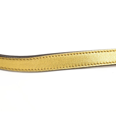 GUCCI Metallic Calfskin Matelasse Studded Mini Pearly GG Marmont Shoulder Bag Gold