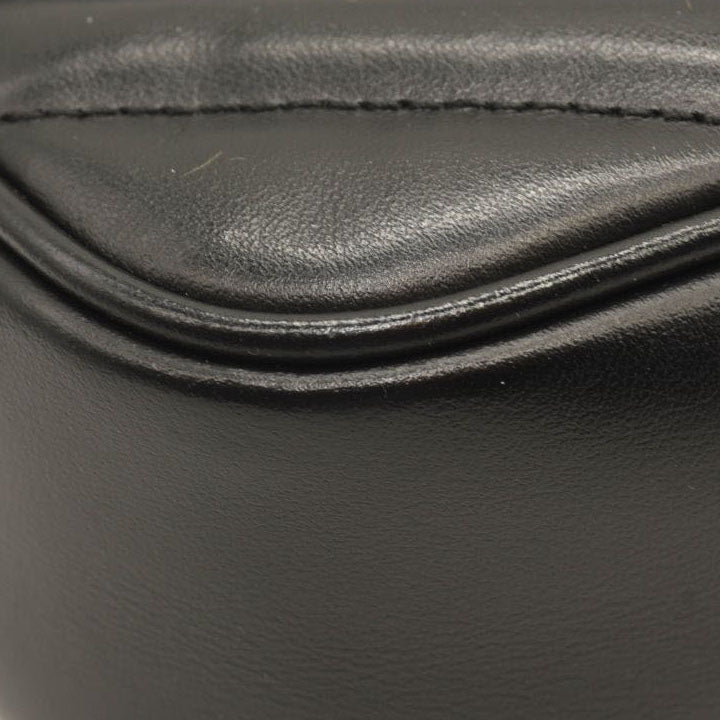 NEW $1790 SAINT LAURENT Calfskin Matelasse Monogram Monochrome Lou Camera Bag Black