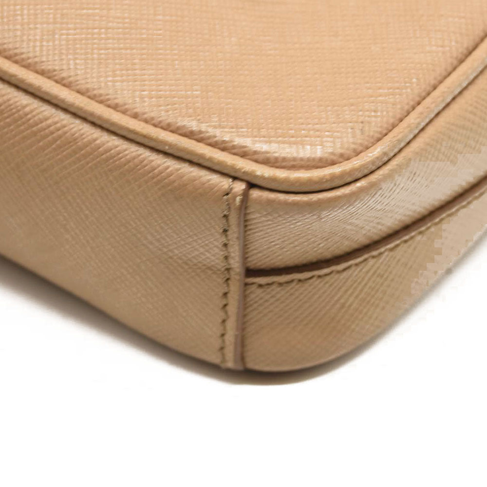 Prada Saffiano Mini Camera Crossbody Beige