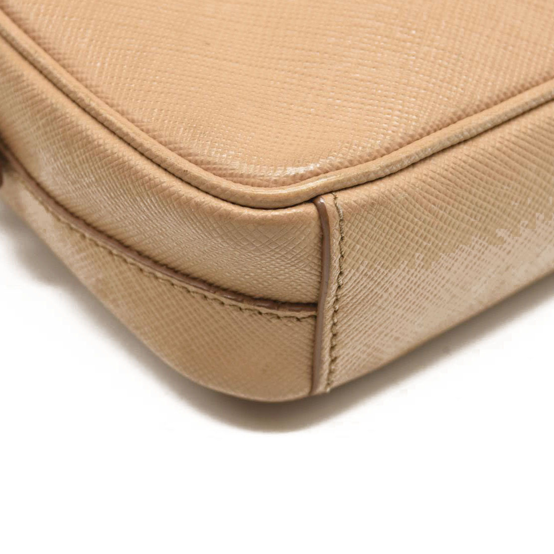 Prada Saffiano Mini Camera Crossbody Beige