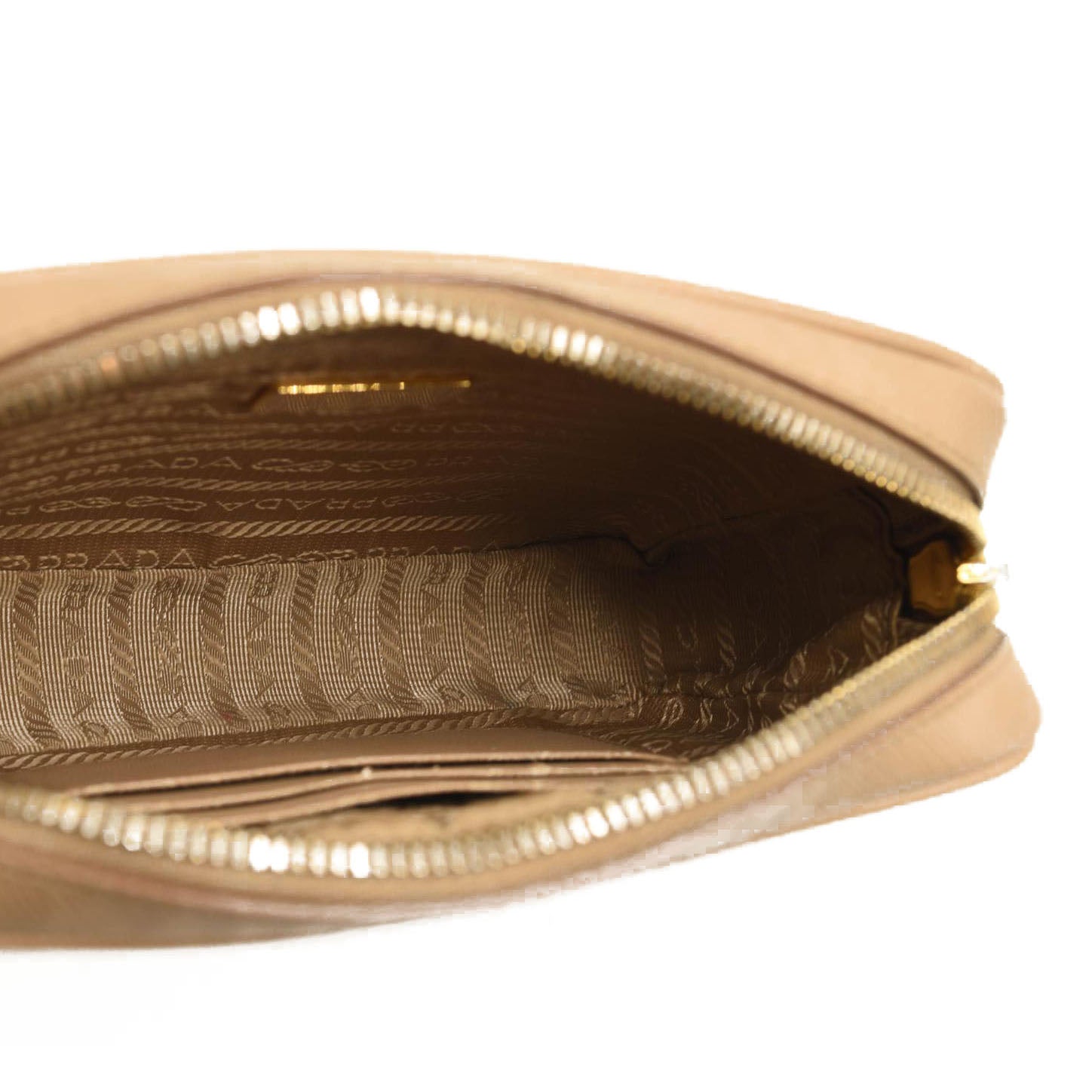 Prada Saffiano Mini Camera Crossbody Beige