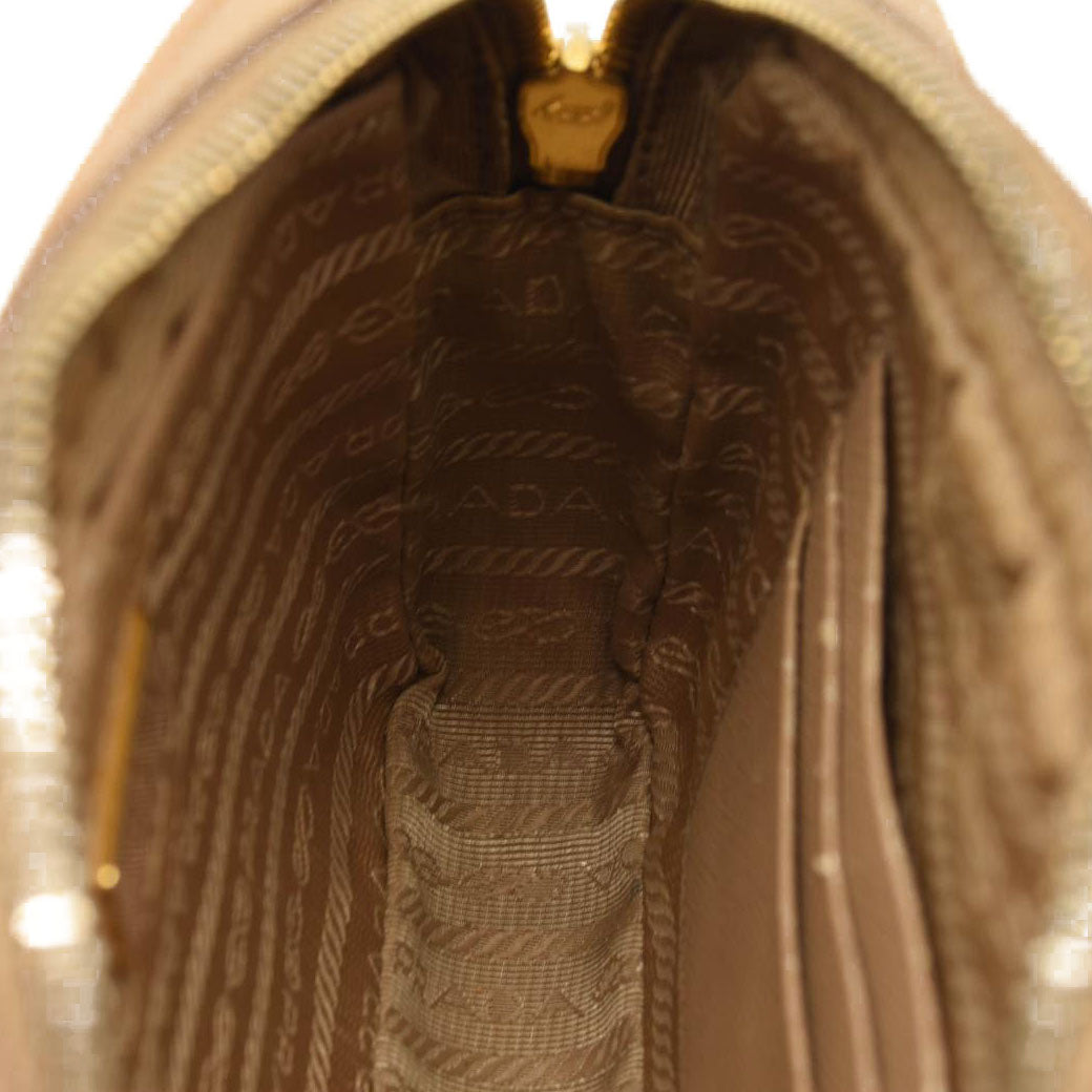 Prada Saffiano Mini Camera Crossbody Beige