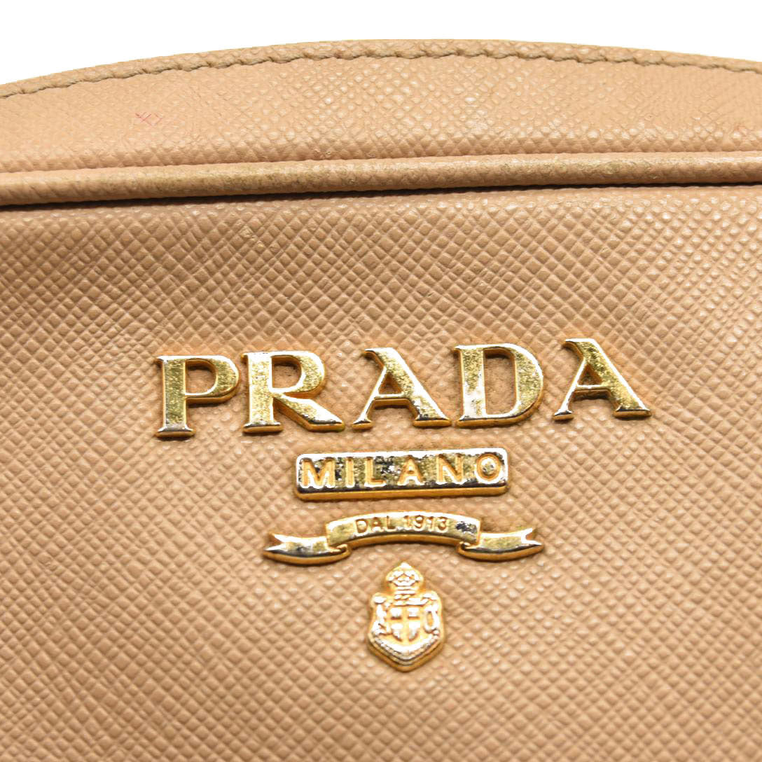 Prada Saffiano Mini Camera Crossbody Beige
