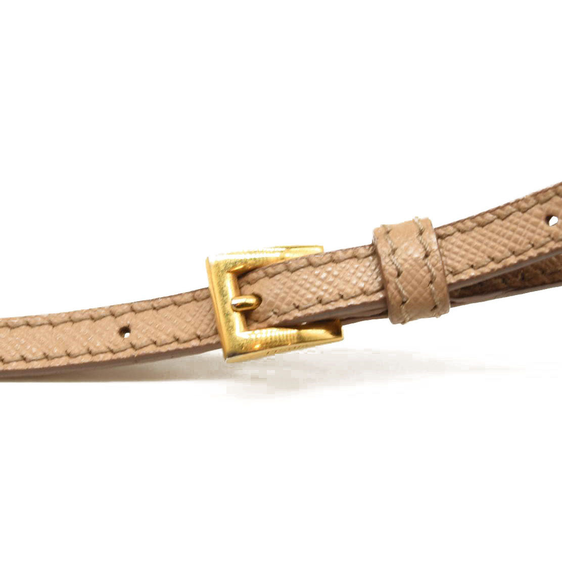 Prada Saffiano Mini Camera Crossbody Beige