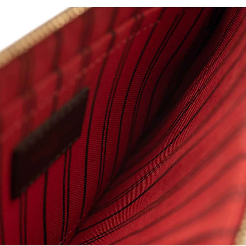 USED Louis Vuitton Damier Ebene Neverfull PM Pochette