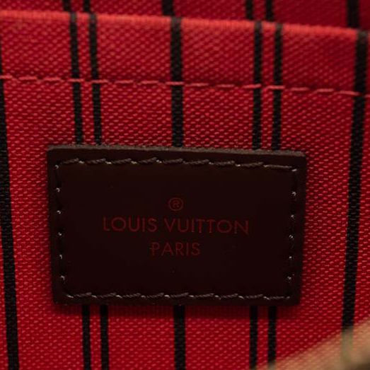 USED Louis Vuitton Damier Ebene Neverfull PM Pochette