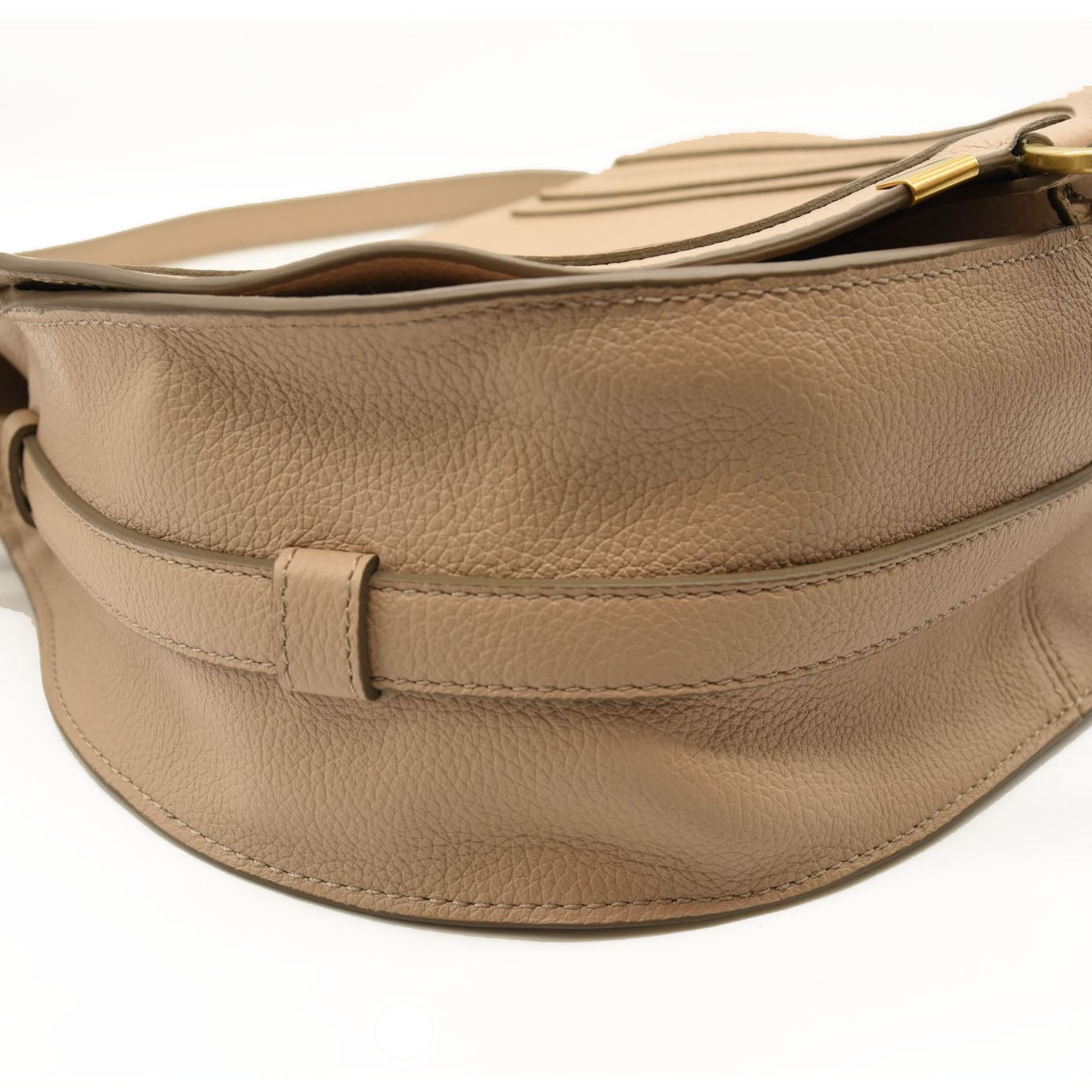 NEW $1890 CHLOE Marcie Shoulder Bag Beige