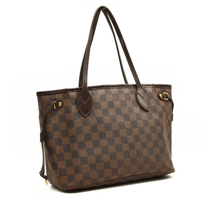 USED 2008 LOUIS VUITTON Damier Ebene Neverfull PM VI4068