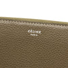 Celine Grained Calfskin Large Zip Around Multifunction Wallet Taupe