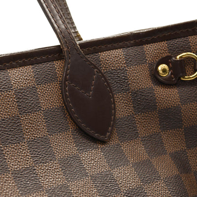 USED 2008 LOUIS VUITTON Damier Ebene Neverfull PM VI4068
