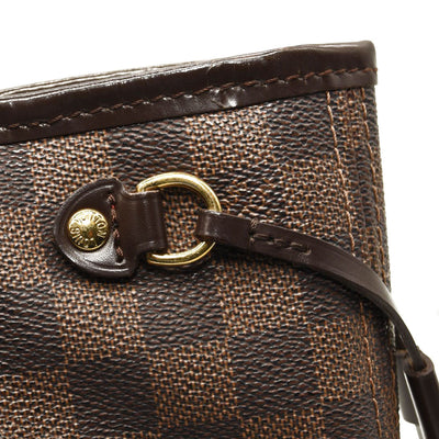 USED 2008 LOUIS VUITTON Damier Ebene Neverfull PM VI4068