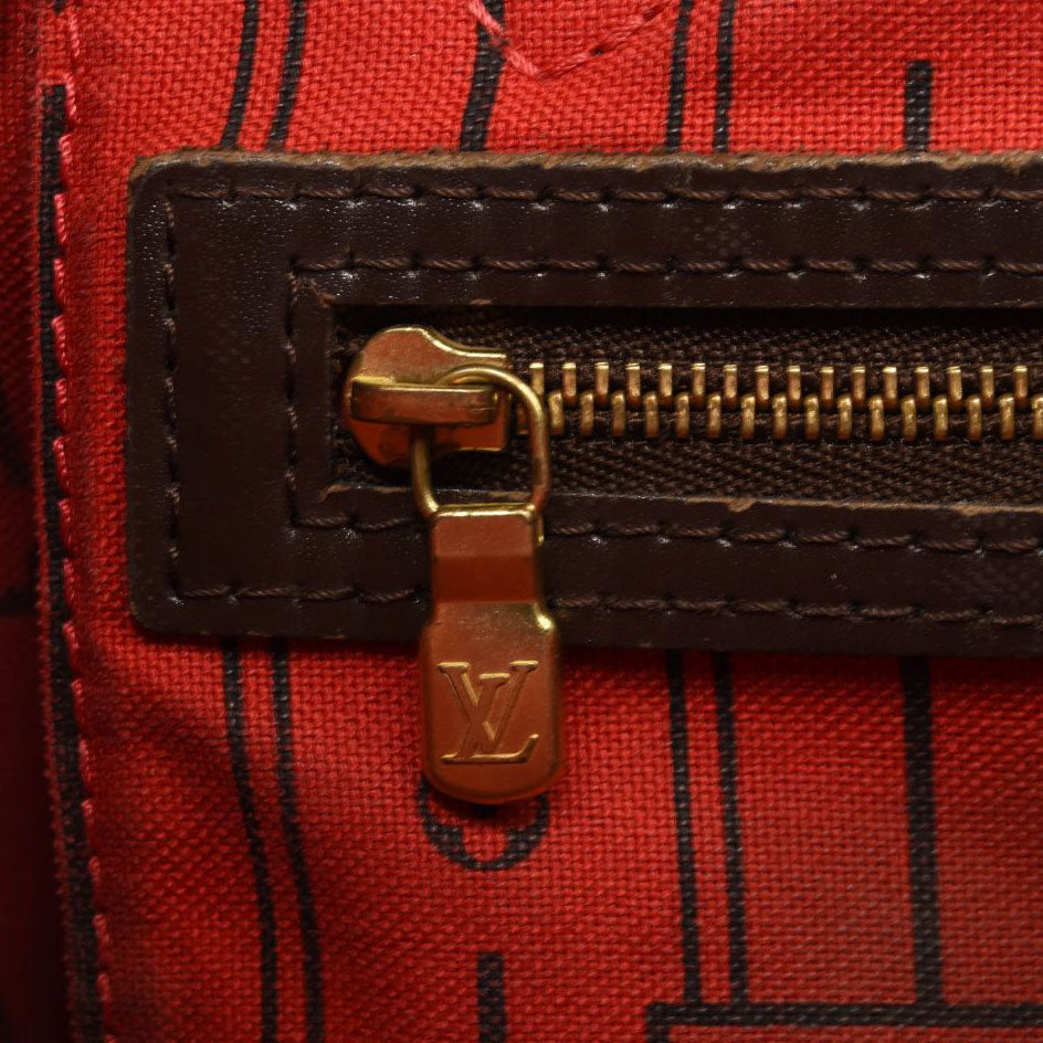 USED 2008 LOUIS VUITTON Damier Ebene Neverfull PM VI4068