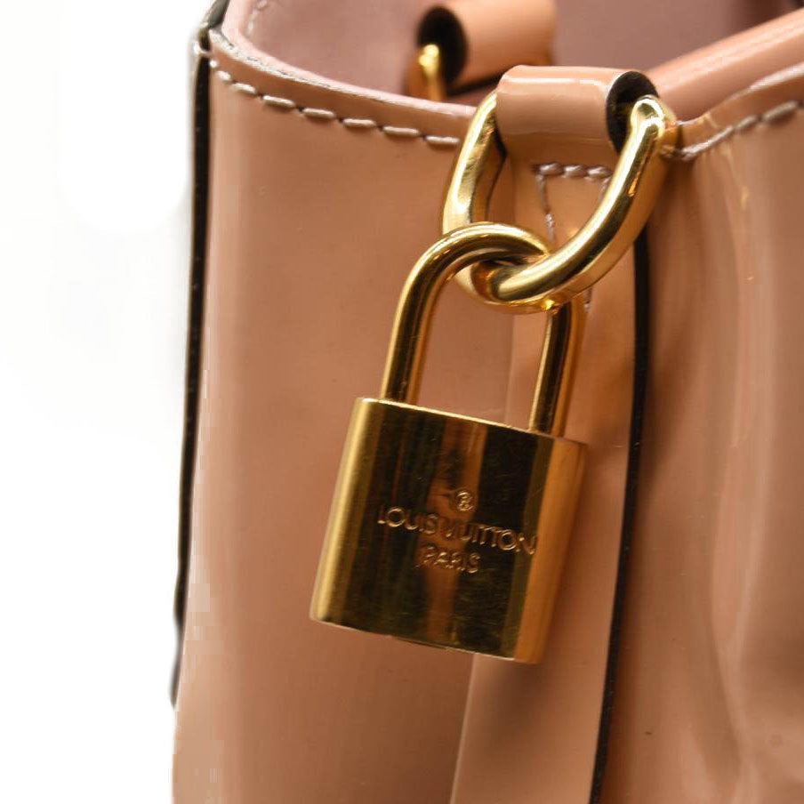 Louis Vuitton Vernis Montaigne BB Rose Ballerine