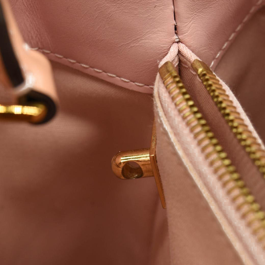 Louis Vuitton Vernis Montaigne BB Rose Ballerine