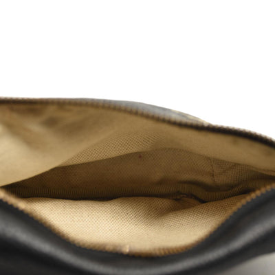 Gucci Grained Calfskin Small Logo Belt Bag Black