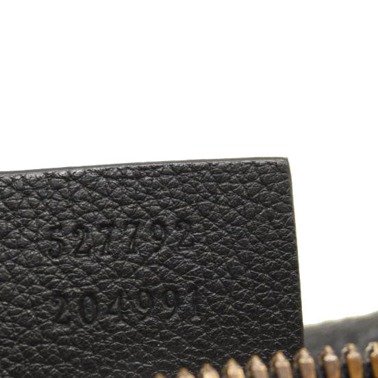 Gucci Grained Calfskin Small Logo Belt Bag Black