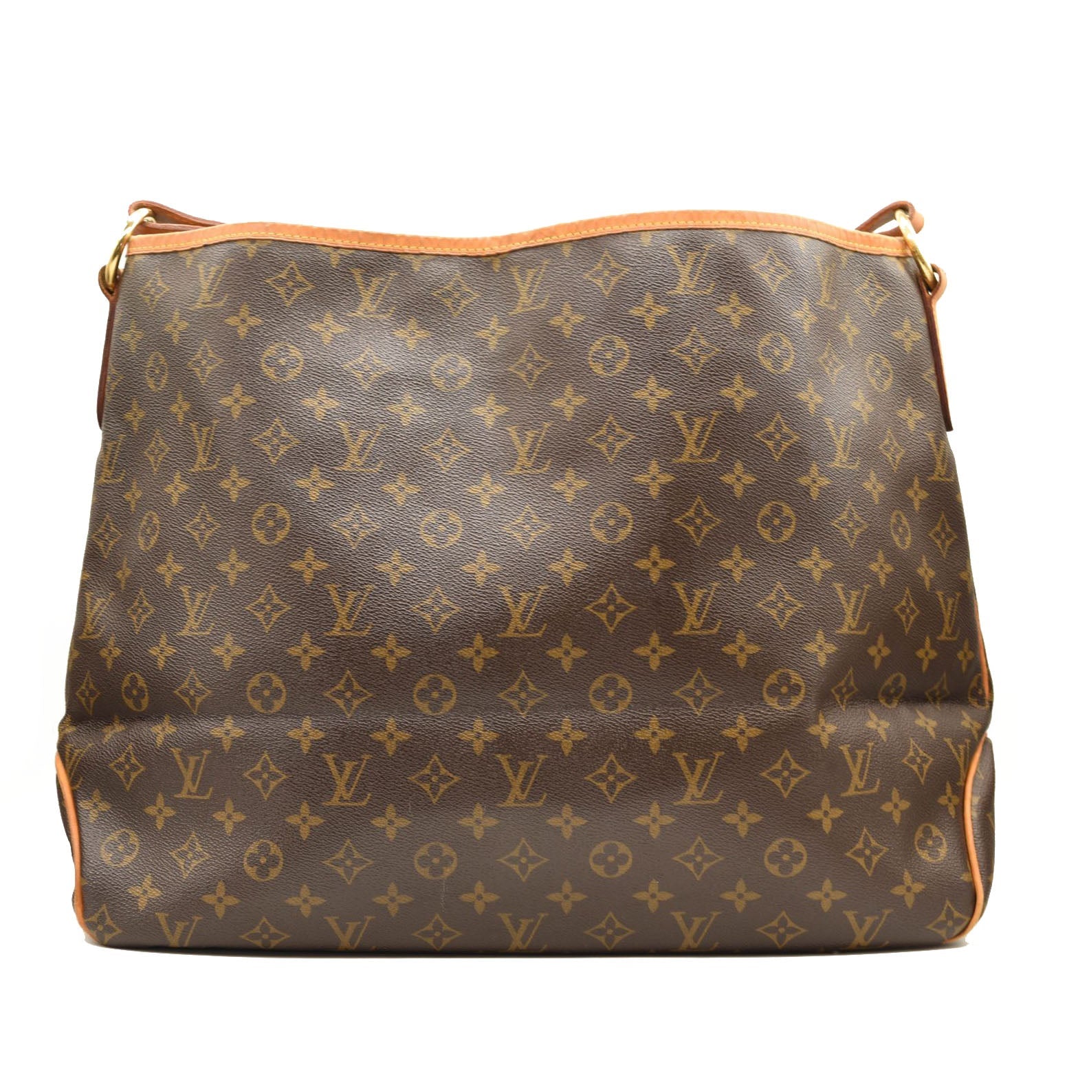 Louis Vuitton Delightful MM Tote Monogram Canvas Shoulder Bag added insert