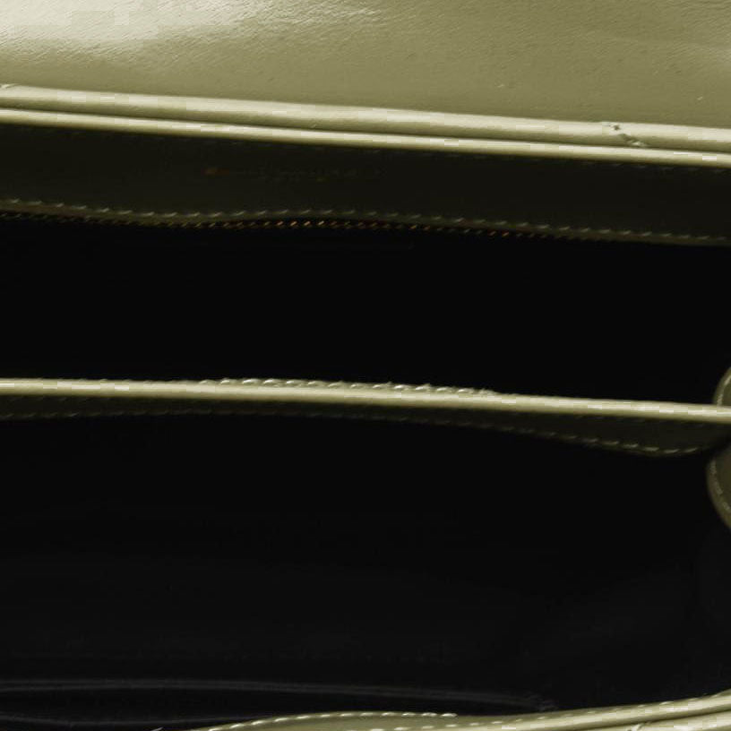 NEW Saint Laurent Toy Loulou Strap Bag in Quilted Y Shoulder Bag Sage Green