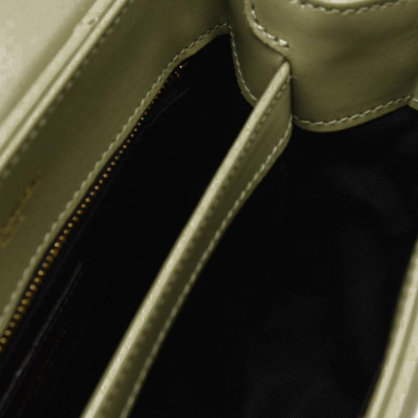 NEW Saint Laurent Toy Loulou Strap Bag in Quilted Y Shoulder Bag Sage Green