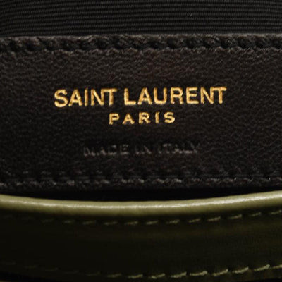 NEW Saint Laurent Toy Loulou Strap Bag in Quilted Y Shoulder Bag Sage Green