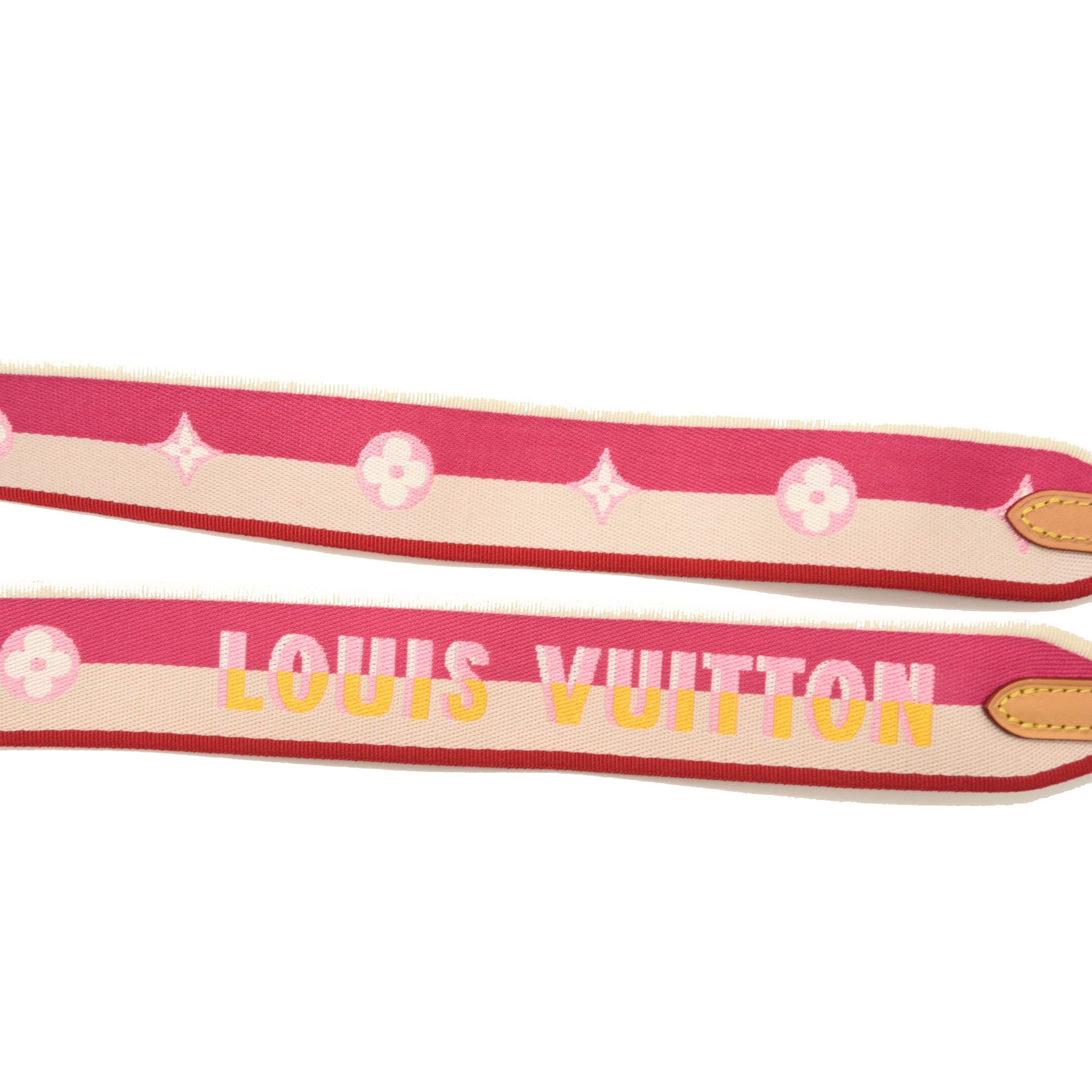 LOUIS VUITTON Jacquard Speedy Bandouliere 20 Shoulder Strap Fuchsia