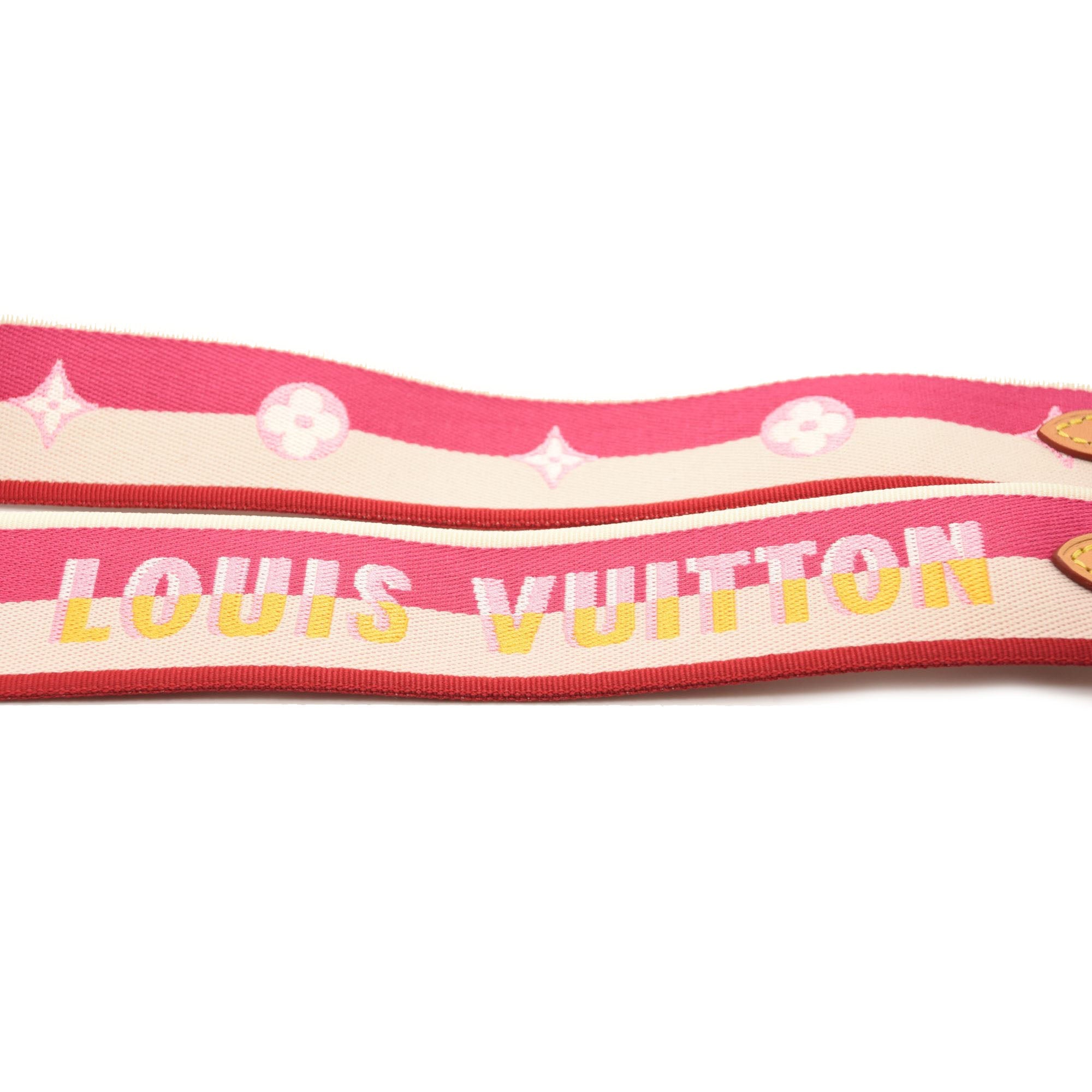LOUIS VUITTON Monogram Bandouliere Shoulder Strap Rose Poudre - MyDesignerly