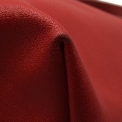 USED Saint Laurent Calfskin Large Shopping Tote Red