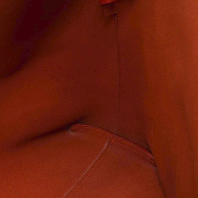 USED Saint Laurent Calfskin Large Shopping Tote Red