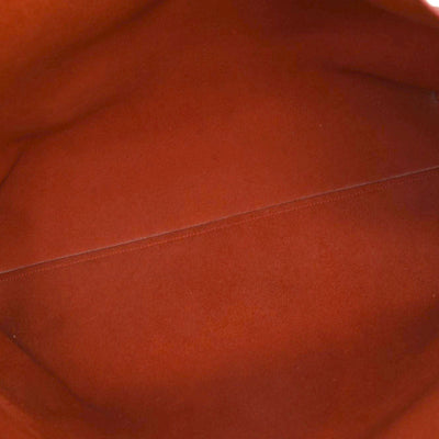 USED Saint Laurent Calfskin Large Shopping Tote Red