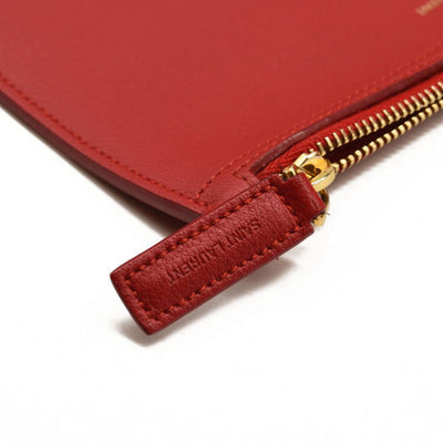 USED Saint Laurent Calfskin Large Shopping Tote Red