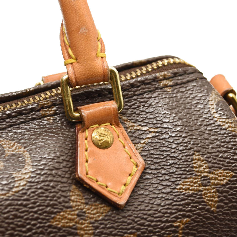 USED $1760 LOUIS VUITTON Monogram Nano Speedy