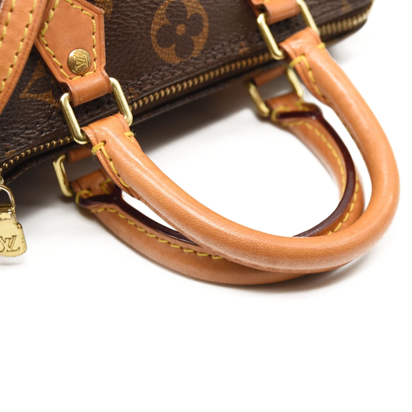 USED $1760 LOUIS VUITTON Monogram Nano Speedy