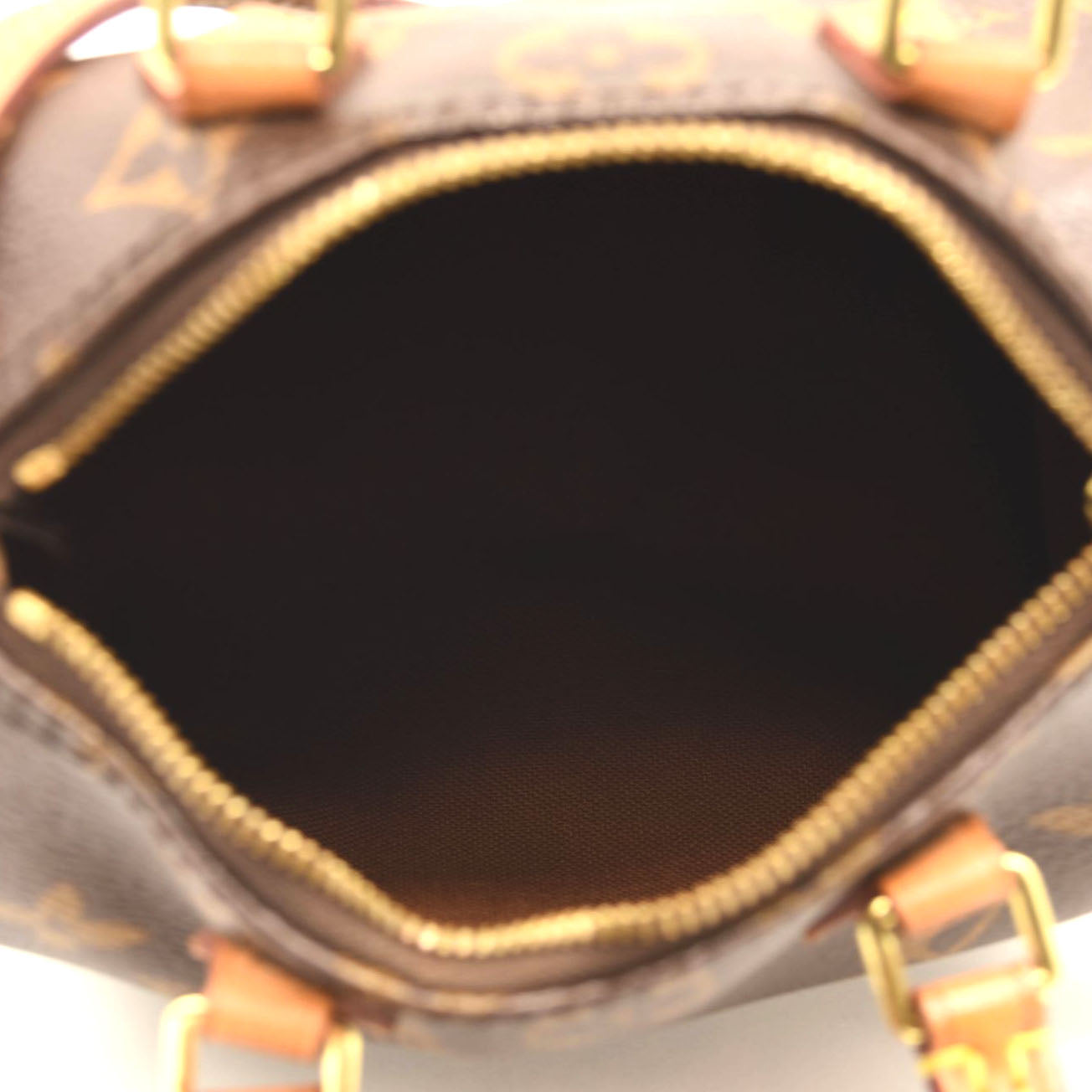 USED $1760 LOUIS VUITTON Monogram Nano Speedy