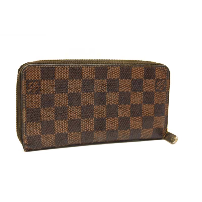 USED Louis Vuitton Damier Ebene Zippy Wallet