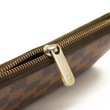 USED Louis Vuitton Damier Ebene Zippy Wallet